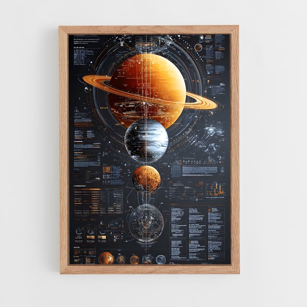 Poster Cosmos Enchanté – affiche Système solaire (vue 4)
